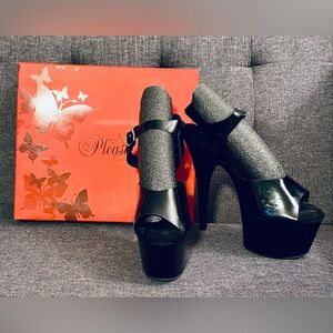 Adore Black Platform Heels